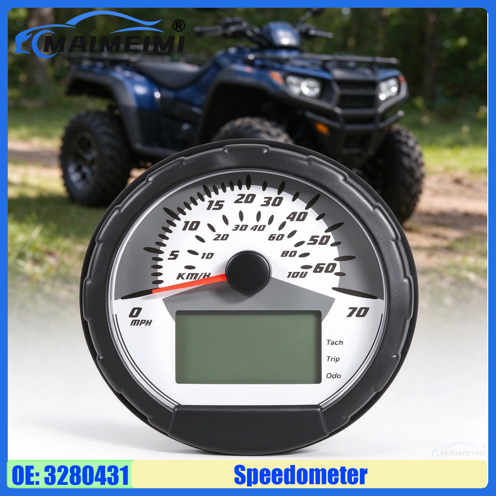Speedometer Cluster Assembly 3280528 Replacement for Polaris Sportsman 400 450 500 600 700 800 ATP 500 2004-2008 3280431 3280482