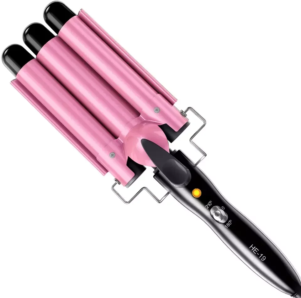 Crystal bling curling iron glitter hairdressing tool set flat iron and brush and dryer hot comb and crimp and 5 in1 curler Set