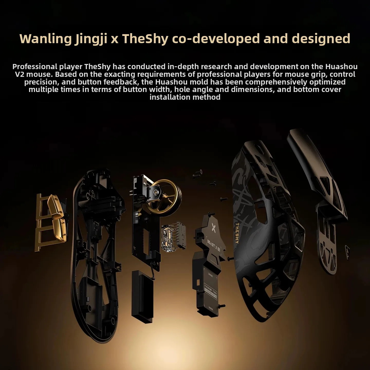 Wanling Flora Beast V2 Mini/M/Max Gaming Mouse Lightweight Magnesium Alloy Wireless 8K E-sports Mouse Customized