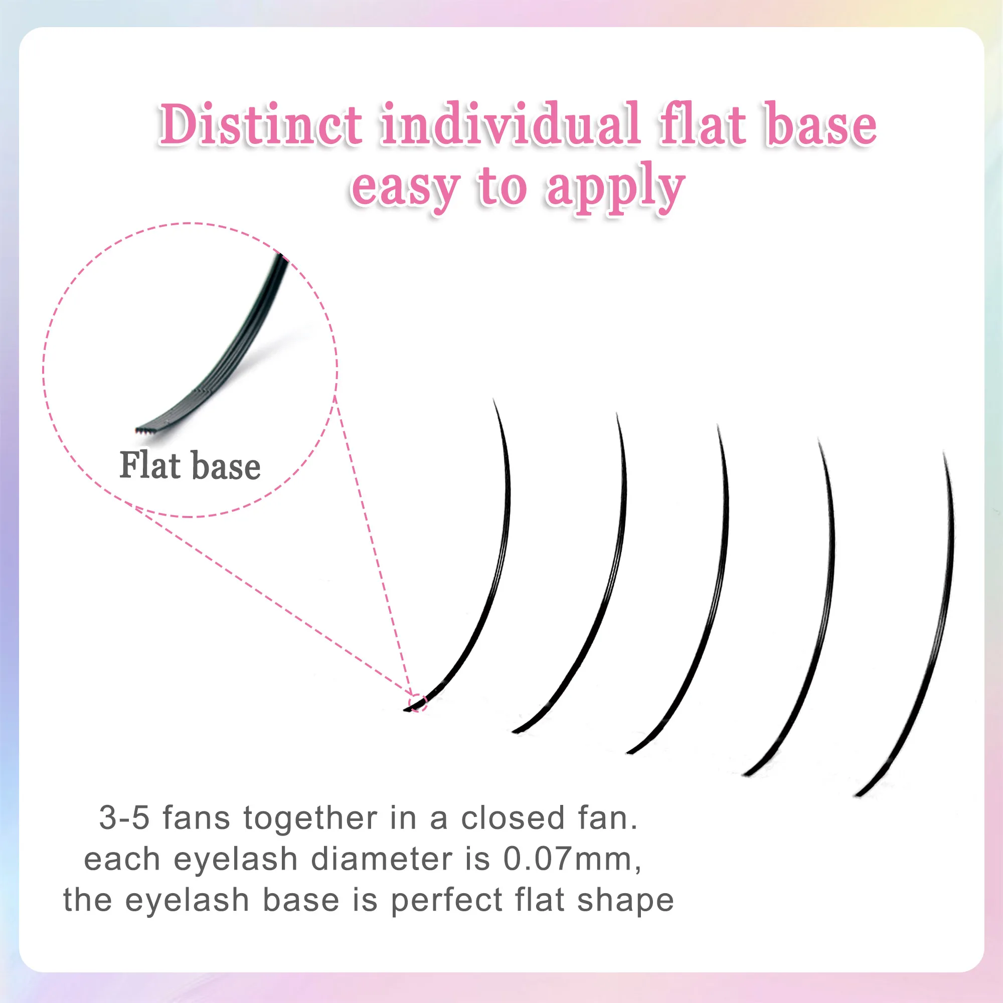 wispy Spikes A Shape DIY Wimpernverlängerung individuelle Fee Wimpern vorgefertigte Fans flauschige Wimpern Lieferungen für Schönheit Make-up