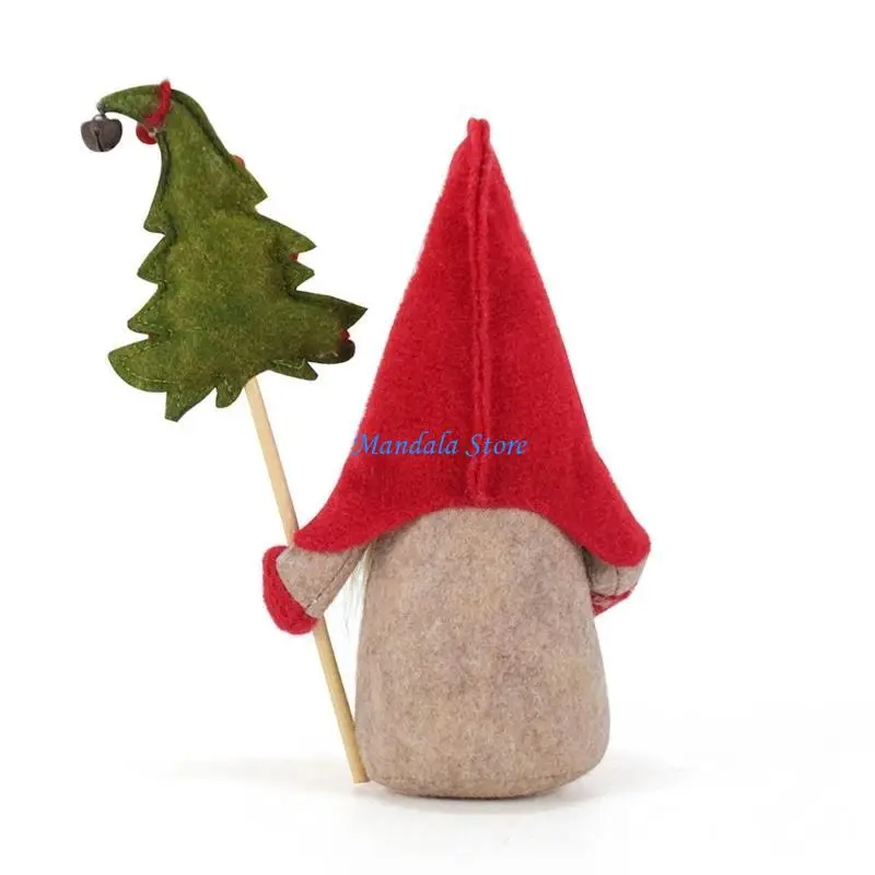 

U2JC Traditional Swedish Tomte, 8.27" Handcrafts Elf, for Christmas and Thanksgiving Decors Festival Table top Accent