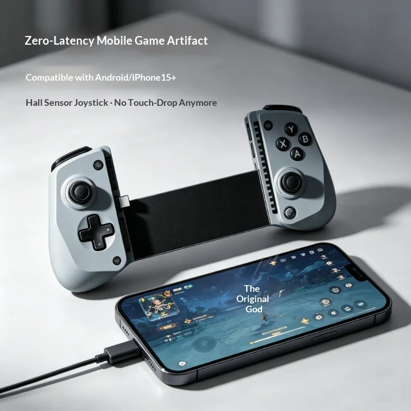 X5LType-C Stretchable Mobile Game Controller Hall Effect Joy