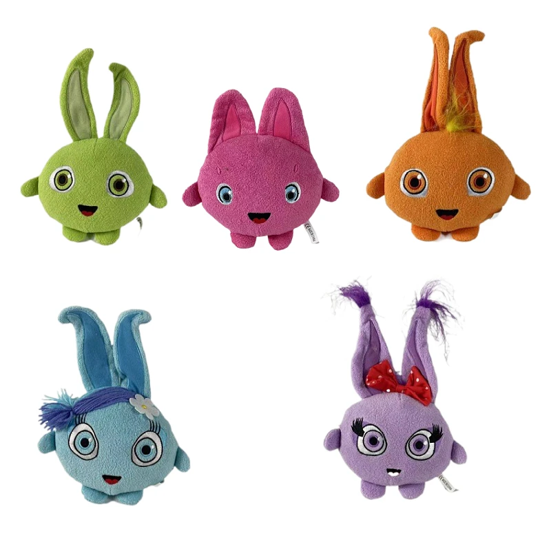 Cute Sunny Bunnies Plush Dolls  Happy Rabbit Sleeping Cartoon Peluches for Girls Birthday Gifts Soft Stuffed Animals Doll