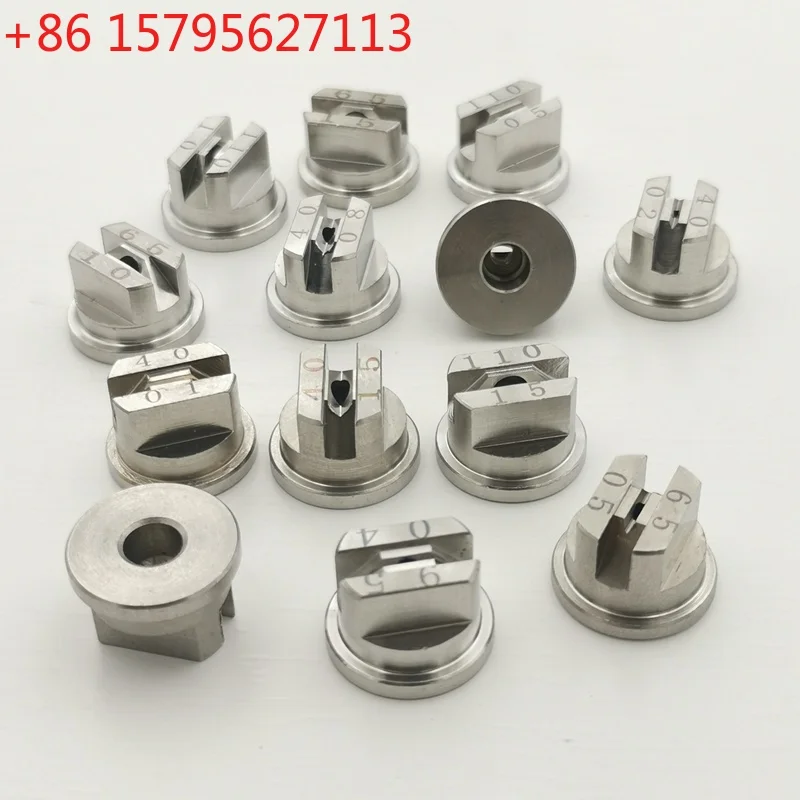 4 PCS Stainless Steel Agriculture Flat Fan Spray Nozzle Fan-shaped Irrigation Tips for Drone Plant Protection Pesticide Spraying