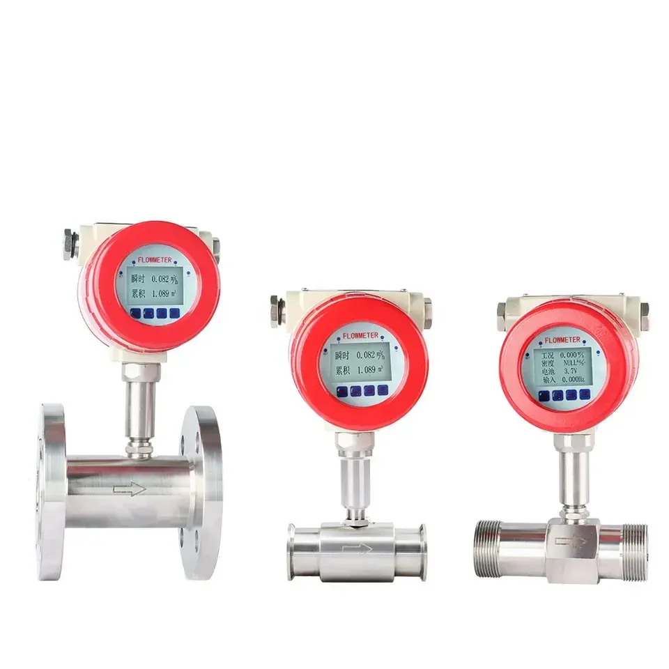 Meacon Turbine Flowmeter Measure Liquid Gas Turbine Flow Meter Made In China With Low Price LWGY-MIK