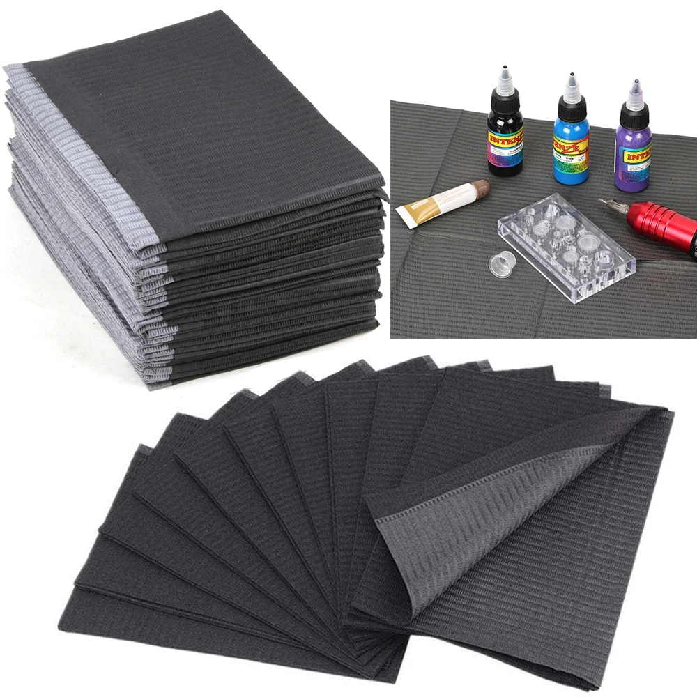 10/20pcs Tattoo Clean Pad impermeabile Medical Tattoo Table Cover Mat tovaglioli dentali per pazienti Tattoo accessori per il trucco permanente