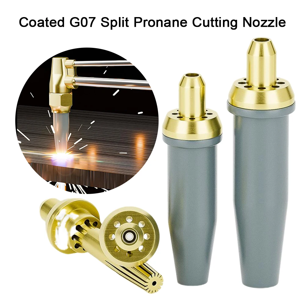 5PCS Copper Coated Cutting Torch Tips 30 100 Propane Cutting Torch Split Nozzle Liquefied Petroleum Gas Cutting Torch Nozzle