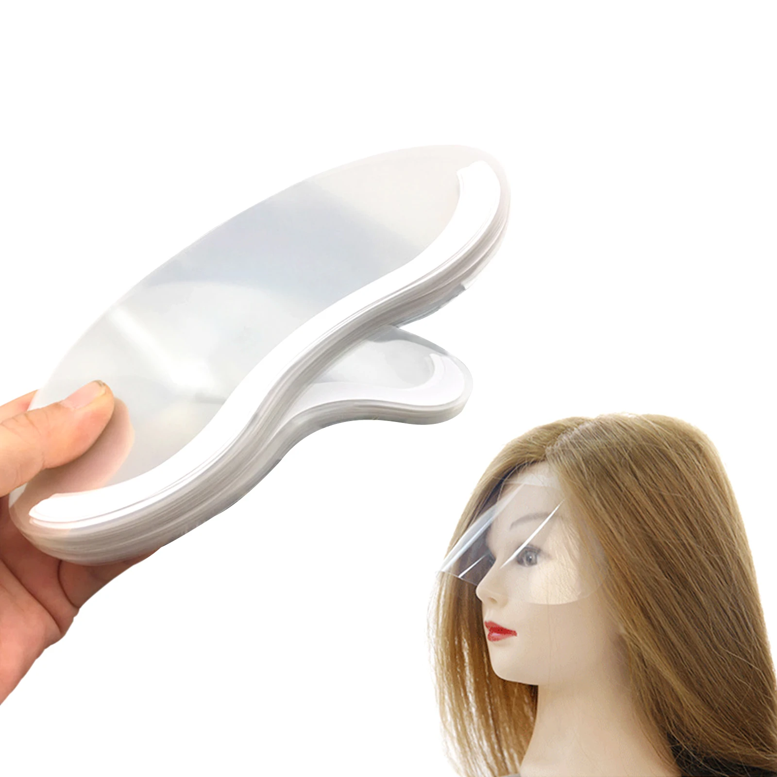 50 PCS Safety Face Shield Disposable Microblading Protective Shower Visor Face Shield Mask Eye Shields Masks for Hairspray Salon