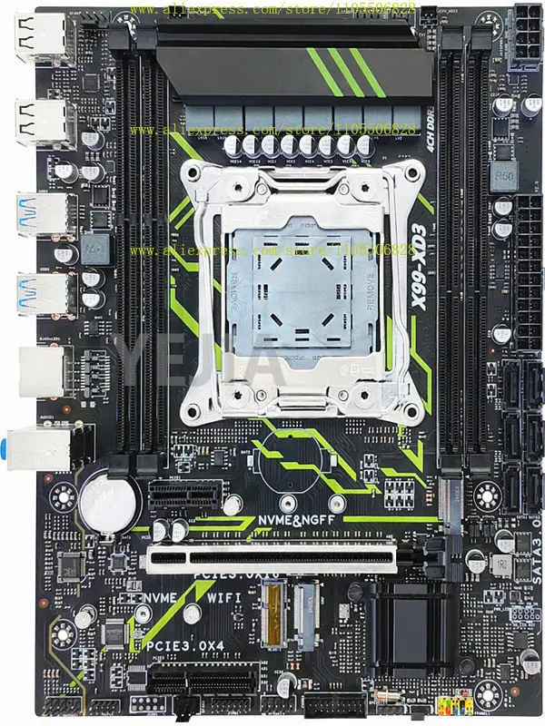 X99-XD3 original chip C612 Gigabit WIFI slot DDR3 computer motherboard X99-XD4 DDR4 8-phase direct output power supply M.2