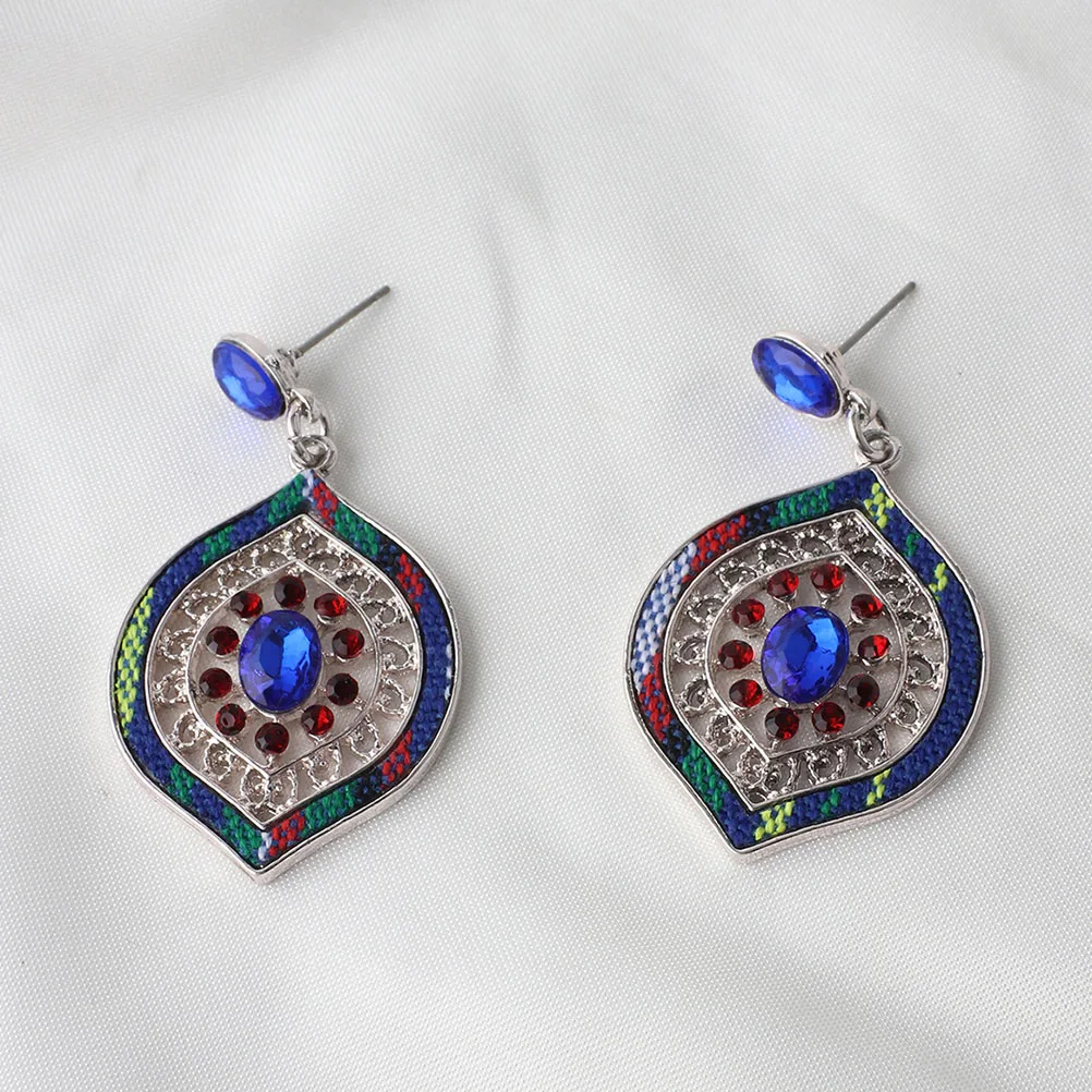 

1Set Ethnic Necklace Earring Set for Women Fashion Bohemian Jewelry Chunky Statement Pieces Evening Party Travel Photo Shoot