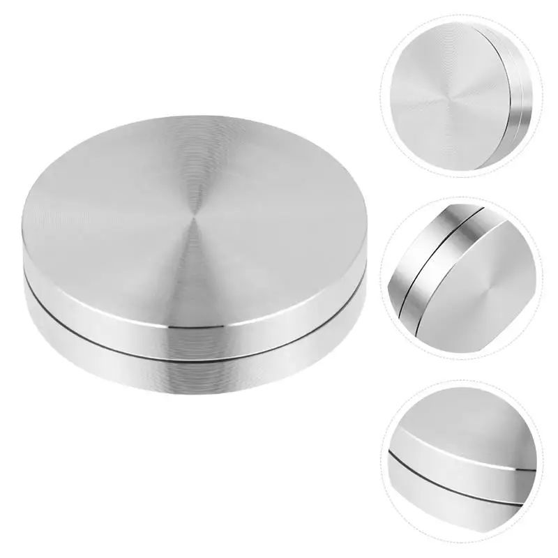 1pc Cake Stand Rotating Cake Turntable Aluminium Alloy Revolving Cake Stand For Cake Cupcake Pastry Decorating Supplies Cupboard