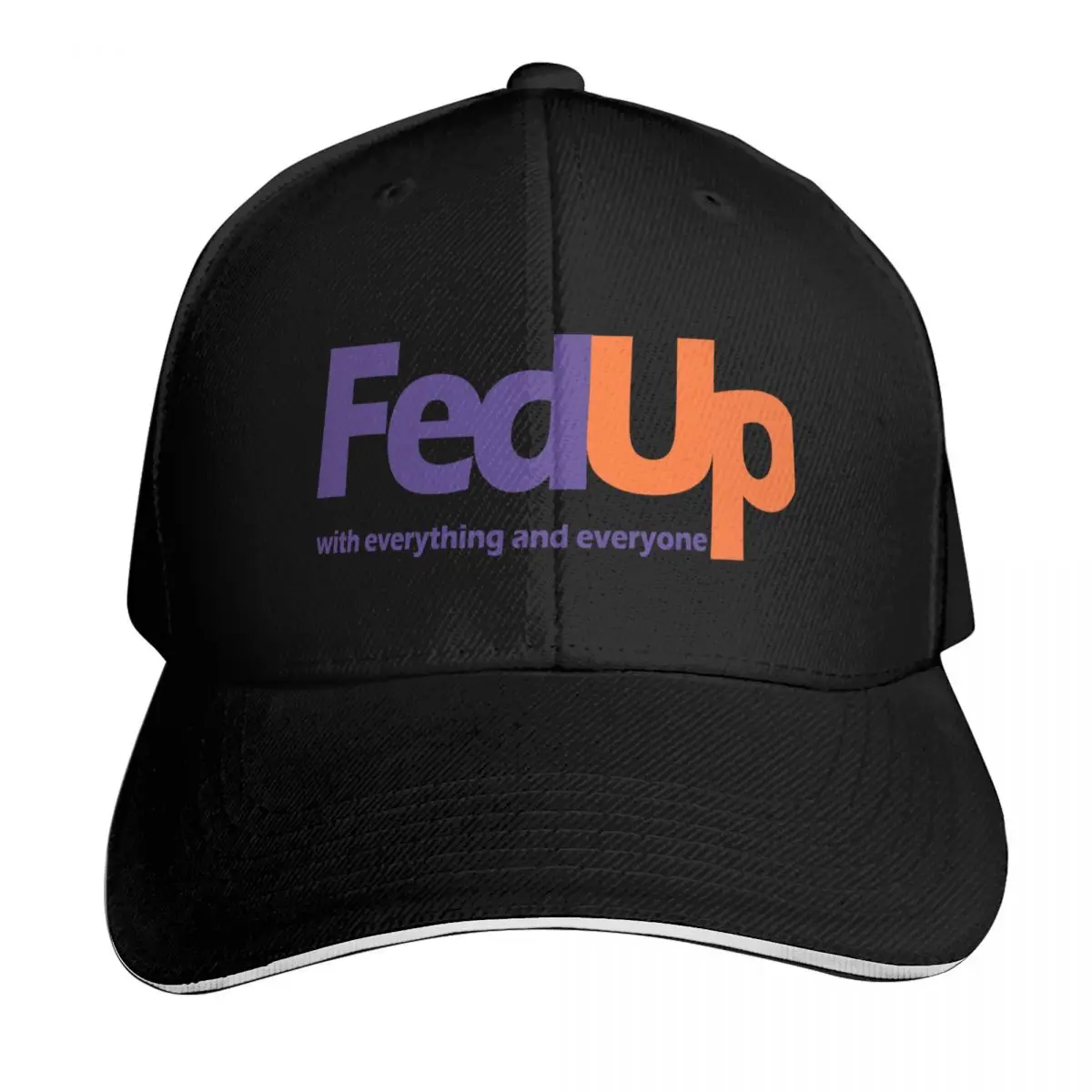 fed up with everything and everyone Baseball Cap Six Panel Structured Crown Sun Protection UPF 50+ Breathable Mesh Back
