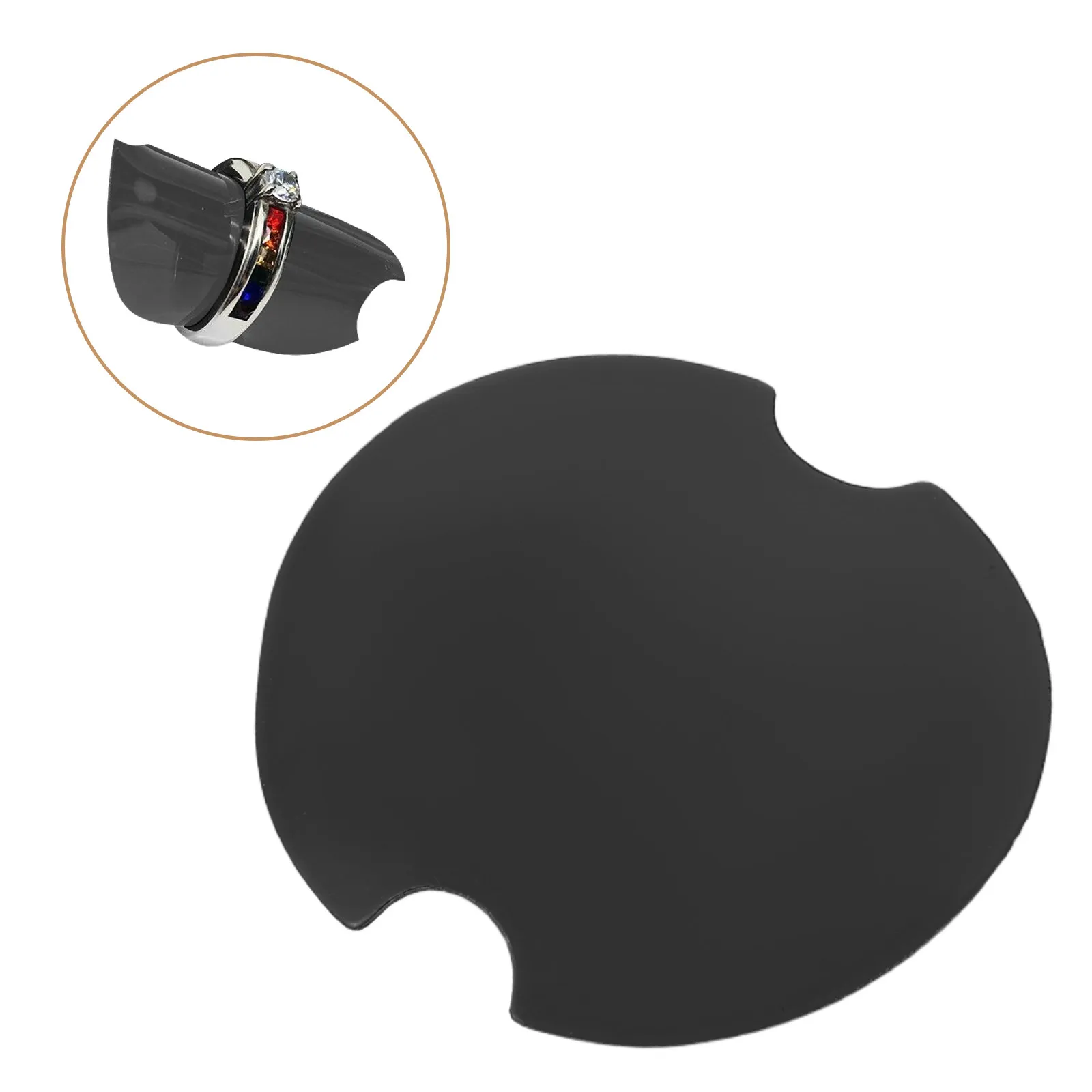 

100Pcs Round Plastic Ring Display Cards Jewelry Organizer Black Mini Ring Holder Sheet for Retail Showcase Storage Vendor
