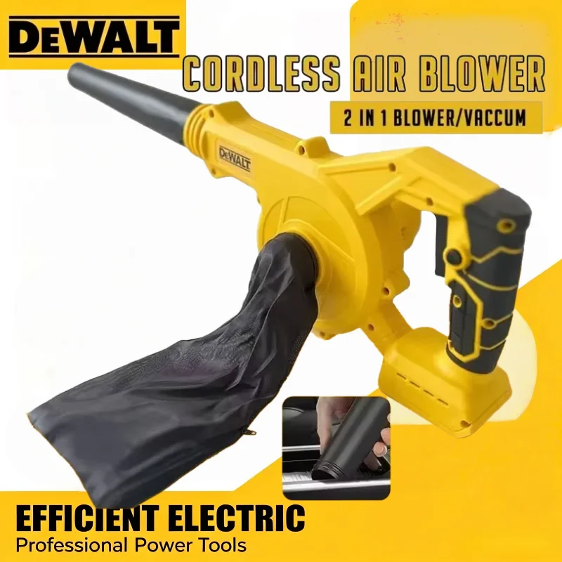Dewalt 2 in 1 Cordless Air Blower & Vacuum Cleaner, Ultra Portable Electric Dust Leaf Computer Cleaning Duster For 18V Battery