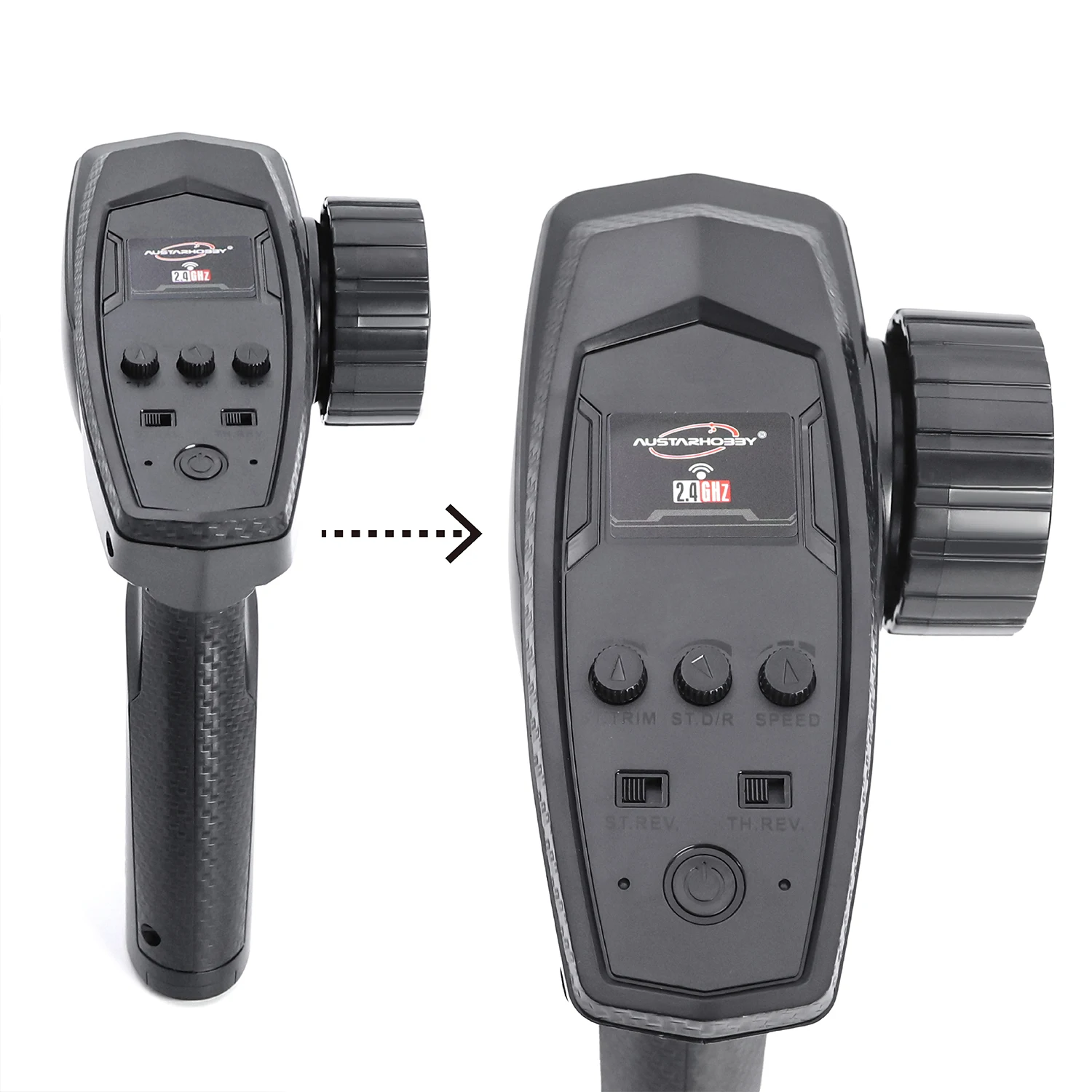 AX-9S 2.4GHz Digital Radio Micro Transmitter Remote Control With 4CH Receiver For 1/24 1/18 RC Car