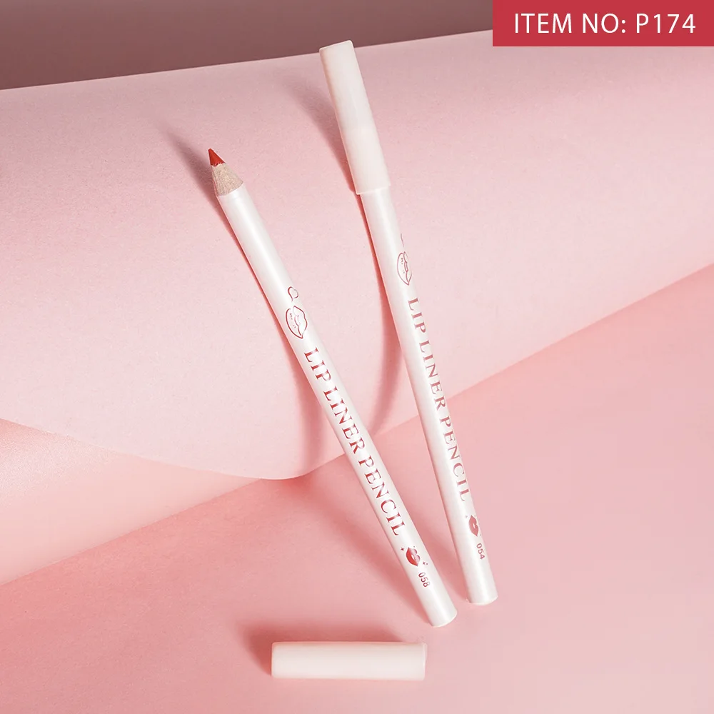 Menow 12 colori Lip Liner stereoscopico sviluppo del colore impermeabile, anti-sudore, senza sbavature idratante e finitura del tono della pelle