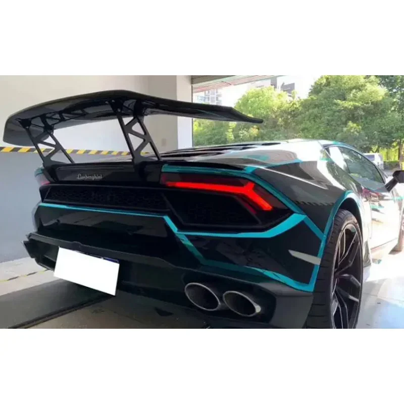 Real Carbon Fiber Car Rear Wing Trunk Lip Spoiler For Lamborghini Huracan LP580 LP610 2014 2015 2016 2017 2018 2019 2020