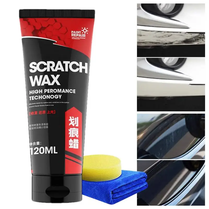 

Car Scratch Repair Wax Multipurpose Automotive Scratch Repair Wax 120ml Car Paint Scratch Repair Wax Portable Car Accessories