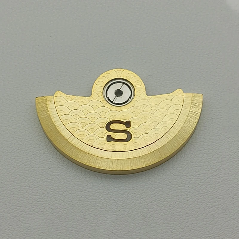 Мод NH35 S Волновой узор Автоматический молоток Ротор подходит для NH34 NH36 NH70 4R 7S26 6R Механизм Маятниковый вес Запчасти для ремонта часов