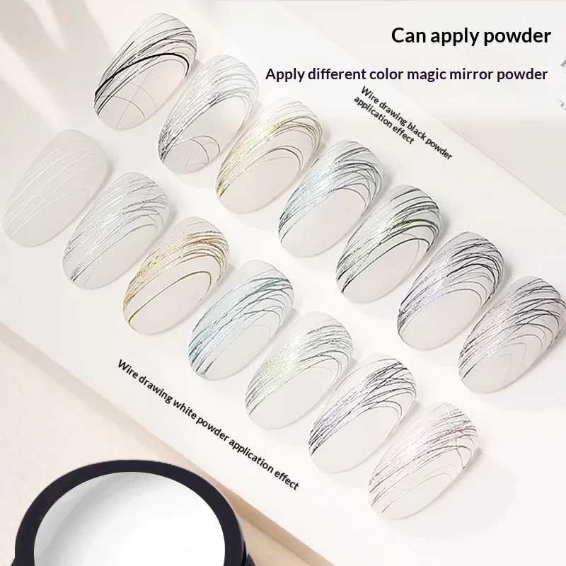 1pcs Creative Spider Nails Drawing Gel Black White Painting Wire Web Liner Semi Permanent UV Silk Varnish Manicure Polish Decor