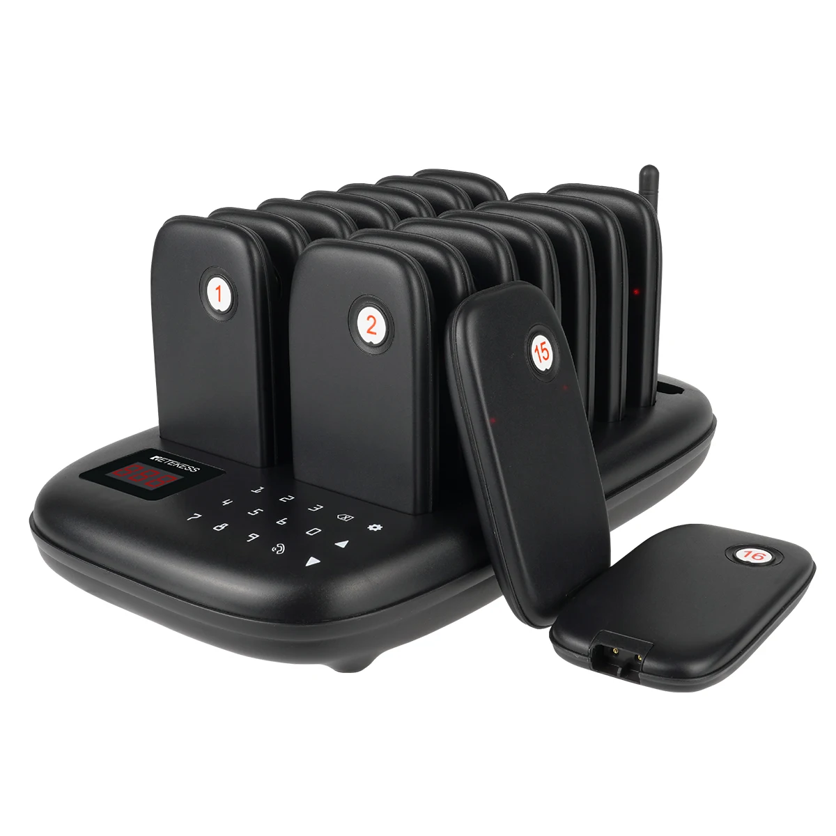 RETEKESS TD175 Restaurant-Pager Drahtloses Rufsystem Vibrations-Untersetzer Buzzer Empfänger für Food Trucks, Cafés, Bars, Kliniken – Detail 23