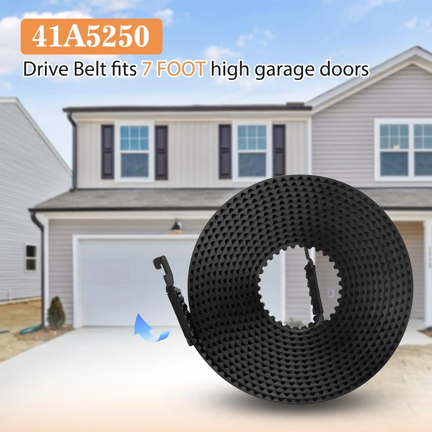 41A5250 Belt For 7 Ft High Garage Door, 237