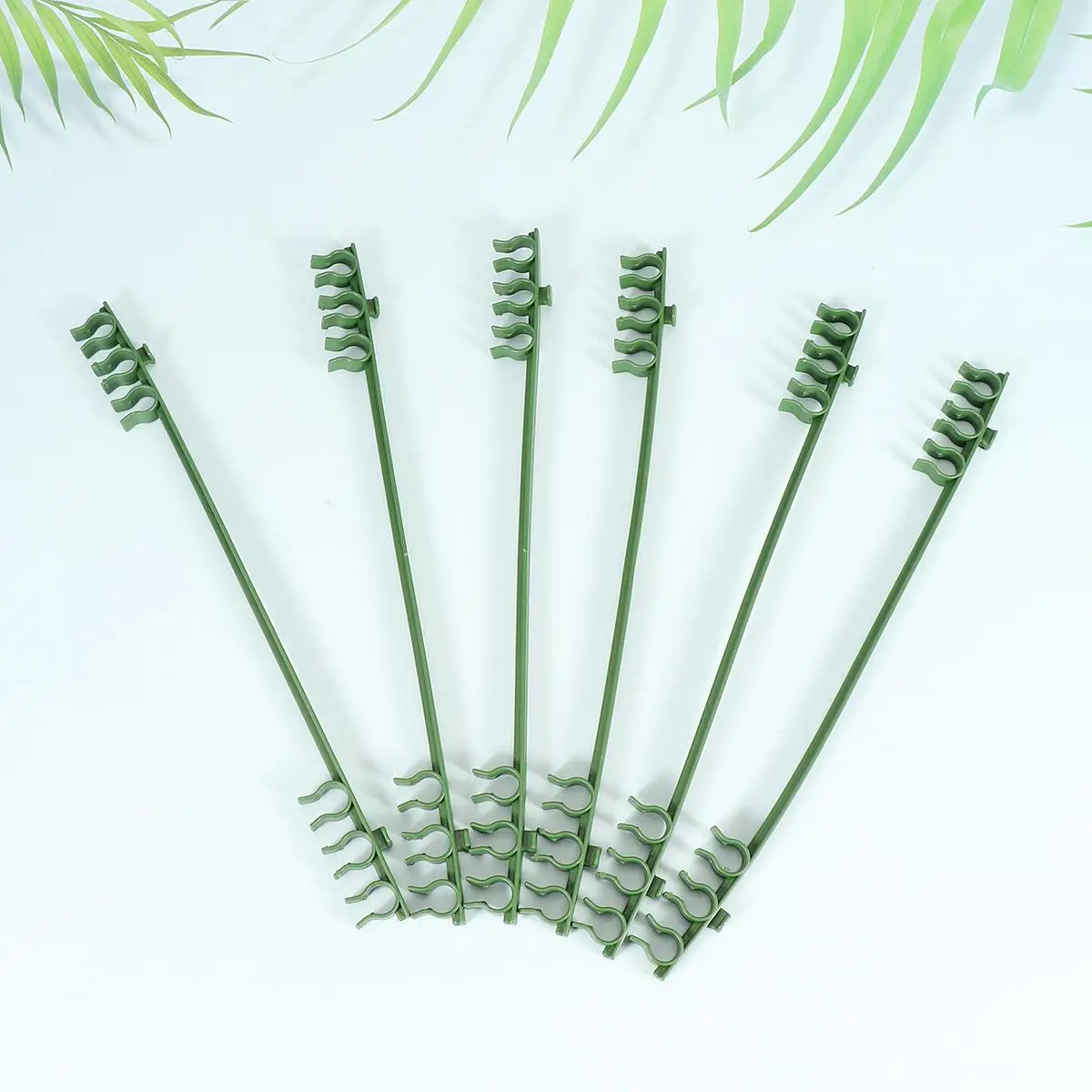 50 pz plastica croce braccio fibbia pomodoro cetriolo vite supporto giardino palo connettore traliccio paletti riutilizzabili