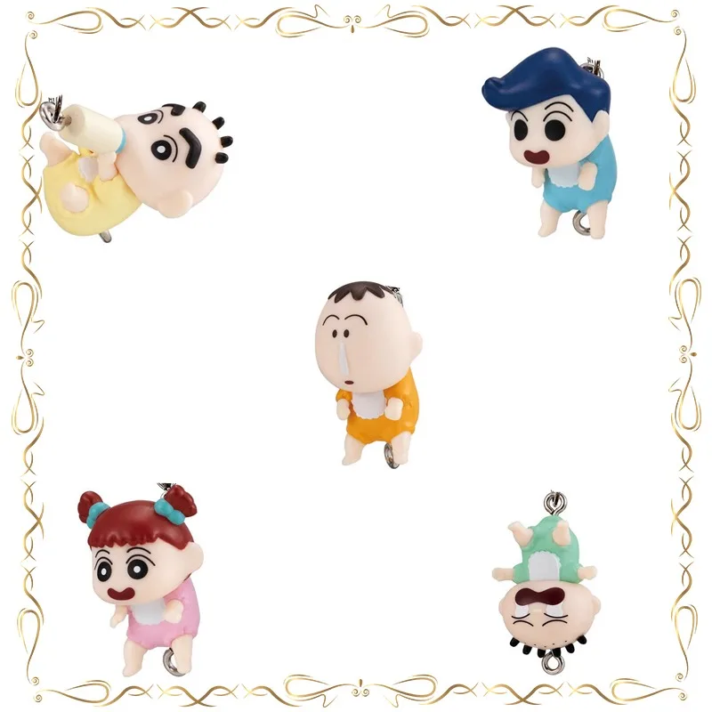 

Crayon Shin-chan Kazama Tōru Sakurada Nene Gashapon Anime Figures Baby Modeling Key Chain Pendant Action Figure Model Toys