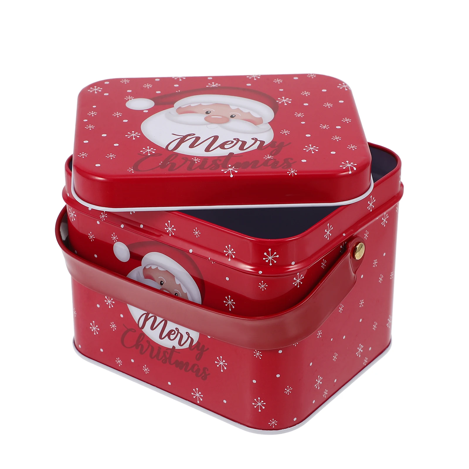 

Gift Storage Tin Small Cookie Tins with Lids Metal Canisters for Candies Biscuits Festive Goodies Holiday Party Favors