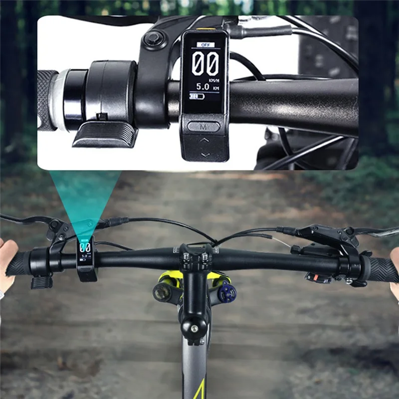 AB47-Mini instrumento LCD inteligente SW102 para Motor Central Bafang medidor de Color pantalla instrumento de conducción al aire libre