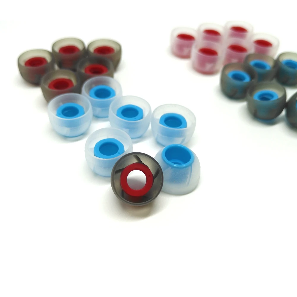 3 คู่หูฟังซิลิโคน 4.5 M (L M S) พร้อมเกลียว EAR Pad สําหรับ HIDIZS Mermaid MS4/FiiO FH1s หูฟัง Great ความยืดหยุ่นหูแขน