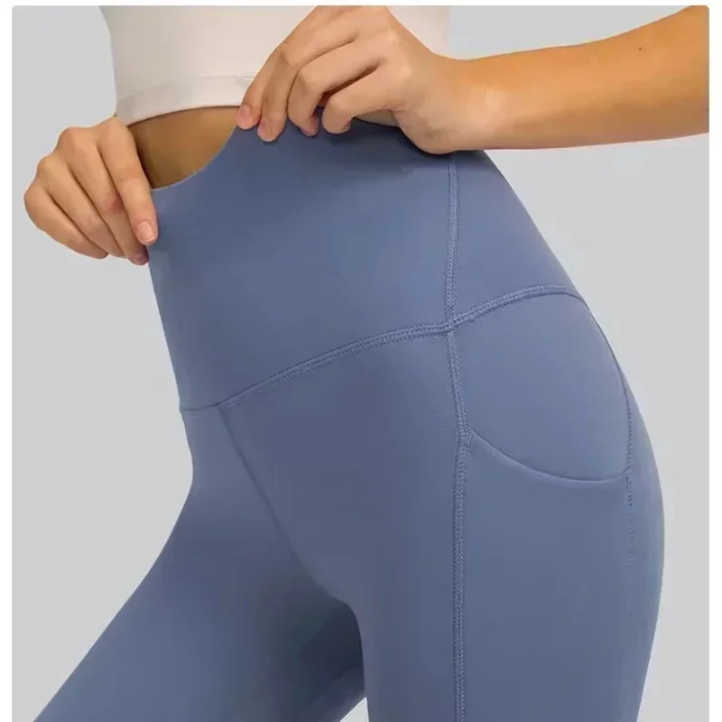 الليمون النساء السراويل طماق لينة اليوغا ملابس محكمة للتمرين السراويل رياضة اللياقة البدنية الرياضة Sweatpants تنفس سريعة الجافة لفافة ساق غير مخيطة