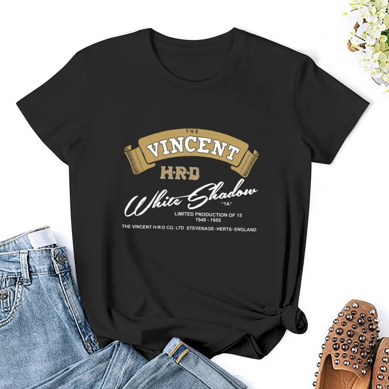 Vincent Motorrad T-Shirt T-Shirt Zoll Tier druck für Frauen kleider