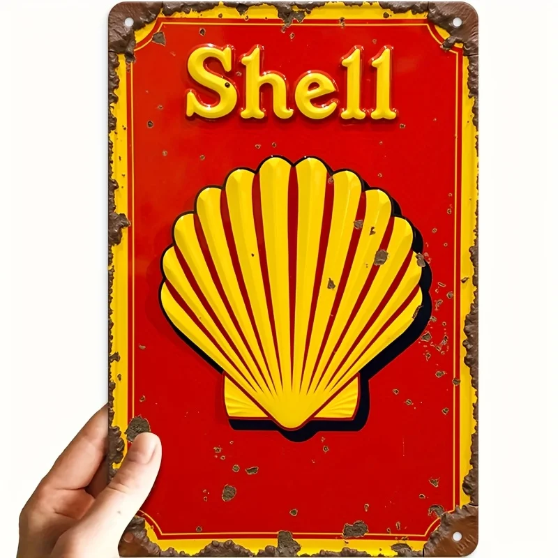 Shell Retro Metal Sign Retro Style Iron Sign About