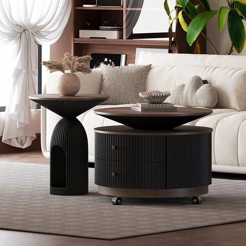 Vintage Storage Coffee Table Bedroom Wood Transform Space Saving Universal Side Table Unique Mesa Auxiliar Trendy Furniture