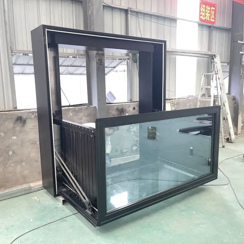 Automatic Folding Balcony Window with High Quality Glass and Glass