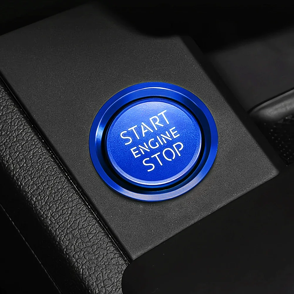 For Audi Engine Start Stop Push Button Cover Ignition Ring Decoration for Audi A6 B8 A6L Q5 8R A4 C7 B9 A7 BT Auto Accessories