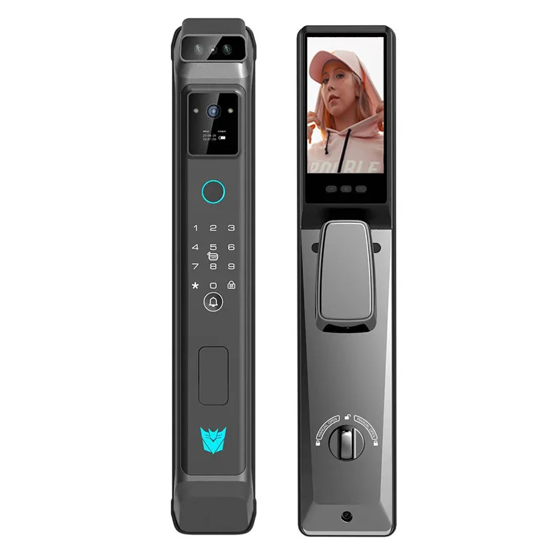 Finger vein fingerprint lock Cat eye visual intercom graffiti wifi smart lock