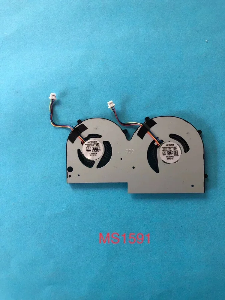 Brand new  For MSI Summit E16 Flip Evo A11MT A12MT MS-1591 Prestige 16 A13M BS5005HS-U3J BS5205HS-U5L CPU GPU Cooling Fan ~~
