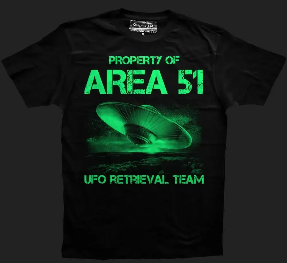 Ufo T-Shirt Glow In The Dark, Area 51 T-Shirt,Spaceship Glow In The Dark Newest Men'S Funny Summer Clothing T Shirts
