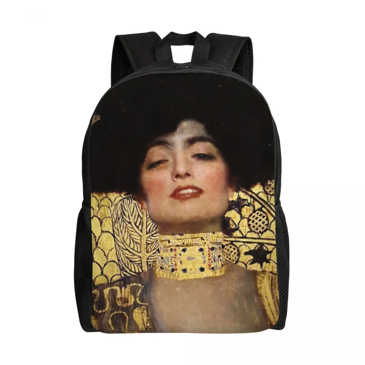 3D Printing Judith And The Head Of Holofernes Backpacks for Gustav Klimt Painting Art School Bags Bookbag Fits 15 Inch Laptop