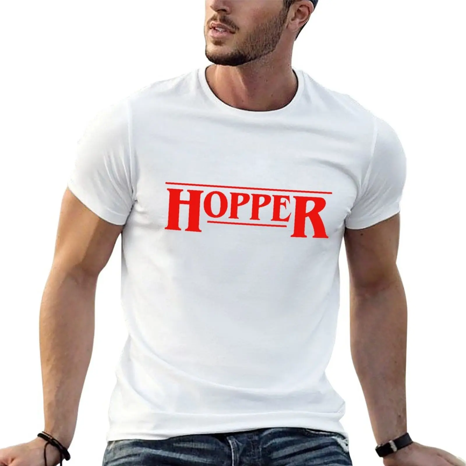 

HOPPER T-Shirt man t shirt designer t shirts with prints t shirts for man pack white T-shirt