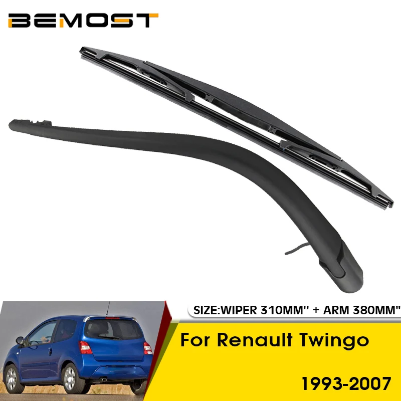 Car Wiper Blade For Renault Twingo 1993-2007 Rear Back Windshield Windscreen Rear Wiper 310mm+Arm 380mm Car Accessories