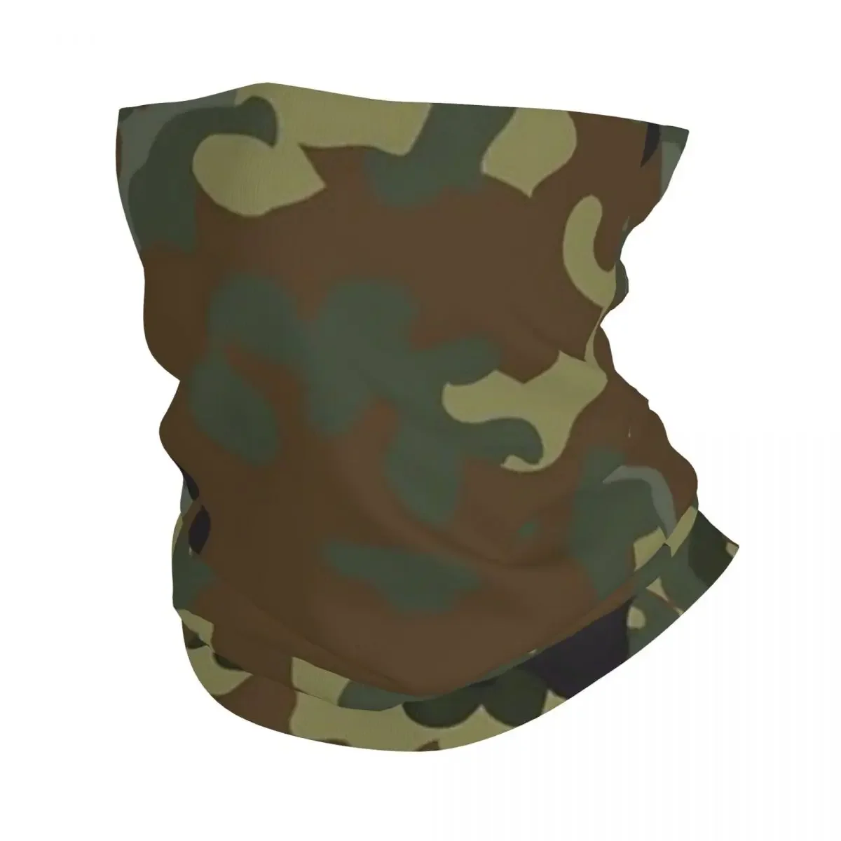 Flecktarn Camouflage Bandana Neck Cover Printed Mask Scarf Multi-use Balaclava Cycling Unisex Adult Breathable