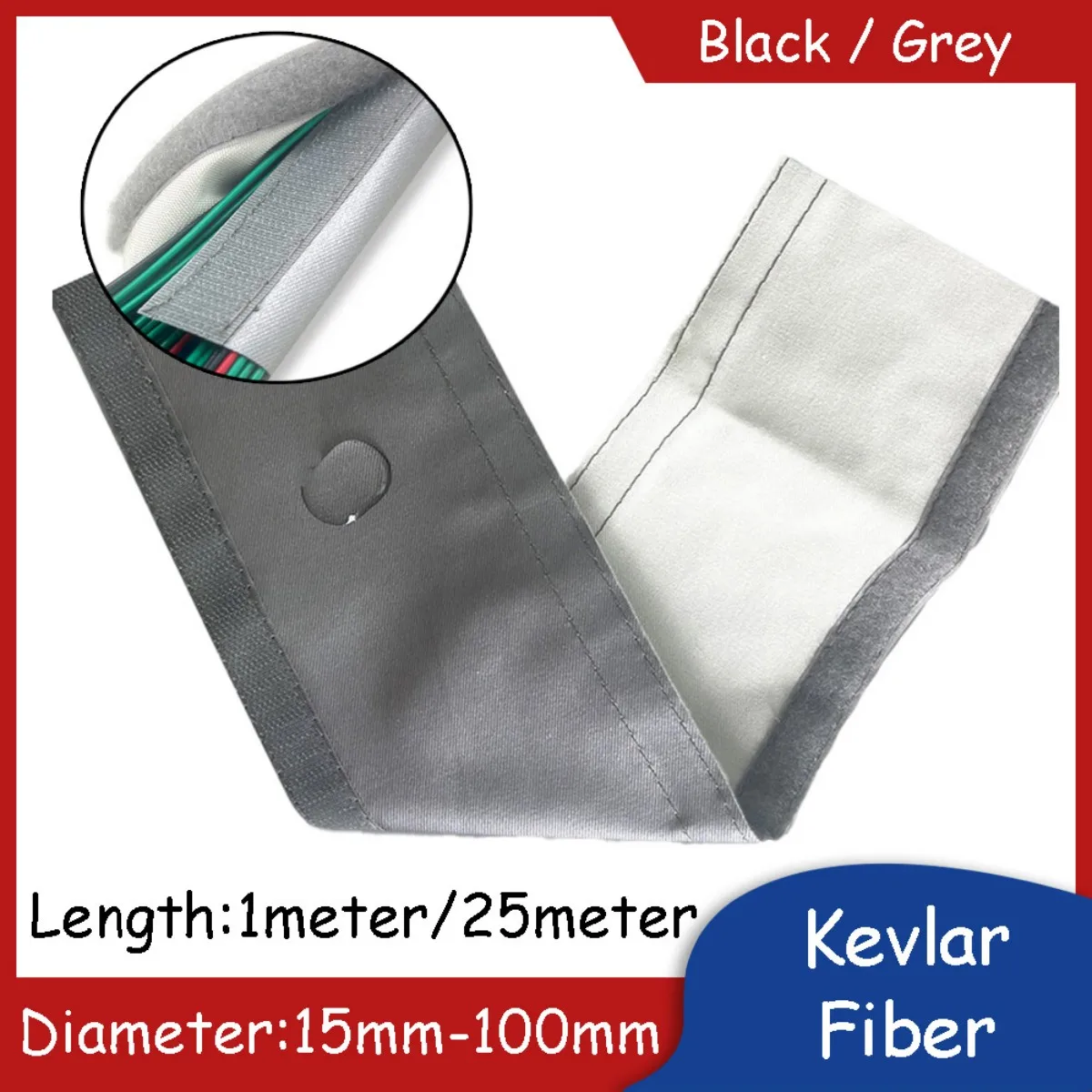 Neoprene Cable Management Sleeve for PC TV Desk Wire Hider Organizer Electromagnetic shielding 15mm-100mm Diameter