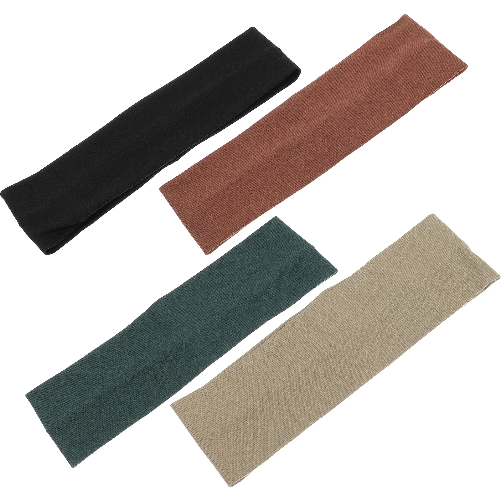 

4 Pcs Sweat Yoga Headscarf Headband Sweatbands for Women Wide Headbands Sports Girls