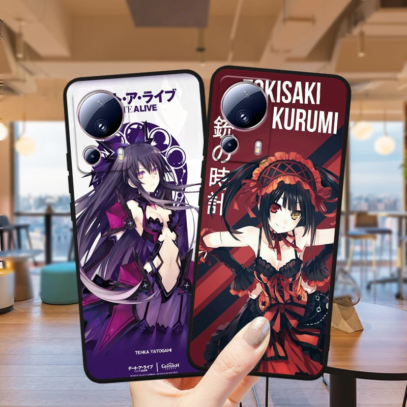 Anime DATE A LIVE Cover For Xiaomi Mi 13 12X 12 11 11T 11i 10T 10 Pro Lite Ultra 5G 9T 8 A3 Black Phone Case