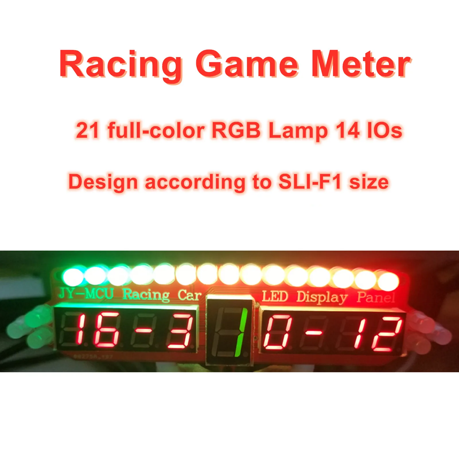 Simulação de Corrida Jogo Display Metros Rgb Cor Cheia Marquee Lâmpada Volante Periféricos para Simagic Fanatec para Simhub