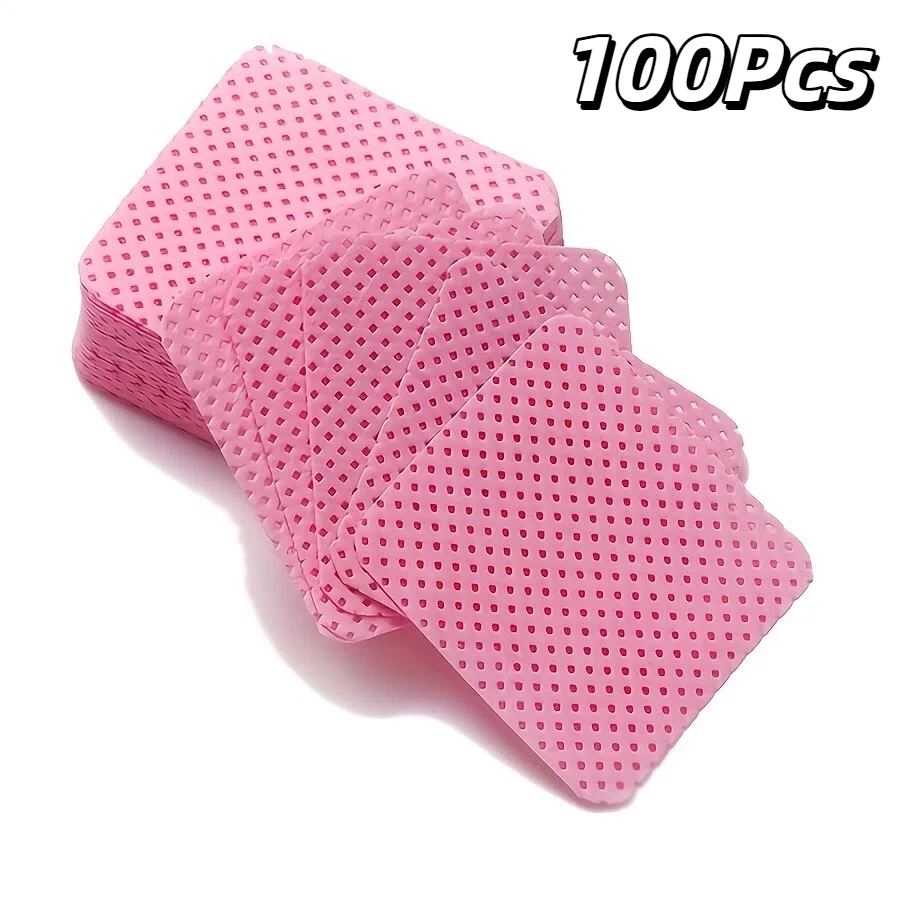 50/100 Lint‑Free Nail Art Wipes High Water Absorption Pads for Eyelash Extension Manicure Nail Care Supplies