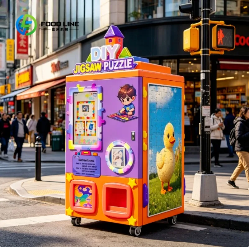 Smart DIY jigsaw Puzzle Vending Machine Interactive DIY Puzzle Experience, Multi Payment Options for Malls, Arcades